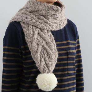 手編みキット 手芸キット 編み図付 キッズリバーシブルネック