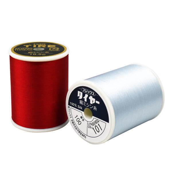 タイヤー印 絹ミシン刺繍糸 100番 18.5g TIRE フジックス