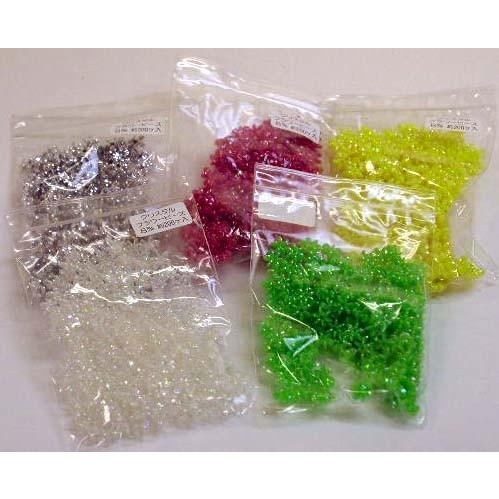 クリスタル ミニフラワービーズ（約7mm〜8mm）約200個入 ＴＤＡ