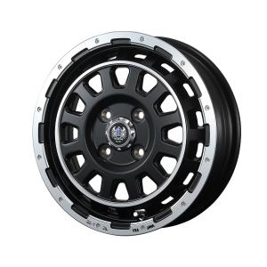 BLEST Bahns Tech S10-DP 15インチ 4.5J +45 4-100 グロスブラック 4本 