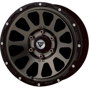 DELTA FORCE OVAL 17インチ 8.0J +20 6-139.7 マットブラック 4本で