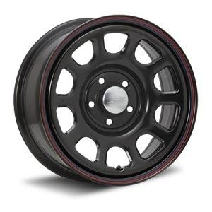 MLJ デイトナ SS 16インチ 7.0J +35 5-114.3 ブラック（レッド/ブルーライン） 4本で送料無料 DAYTONA SS