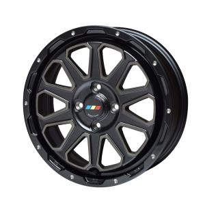 トライアルファ TAW 15インチ 5J アルミホイール TRYALPHA Leowing XR Vale 15インチ 5.0J +45 4-100 マットブラック 4