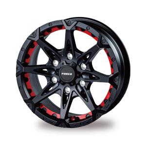 FORCE DENALI 17インチ 8.0J +20 6-139.7 マットブラック 4本で送料無料 フォース デナリ ホイール1本｜handelondemand2