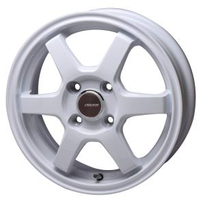 TRYALPHA J-TECH S-6 15インチ 4.5J +45 4-100 ホワイト 4本で
