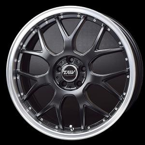アルミホイル17インチ TRYALPHA Leowing M7 17インチ 7.0J +45 5-100 セミグロスブラック