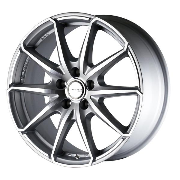 アルジェノンスポーツ M25S 18インチ 7.5J +48 5/100 マットシルバーポリッシュ ...