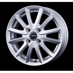 KOSEI QRASIZ VS6 15インチ 6.0J +53 5-114.3 シルバー 4本で