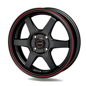 アルミホイール 15インチ6.5j 2本　② TRYALPHA J-TECH S-6 ブラックエディション 15インチ 5.5J +43 4-100