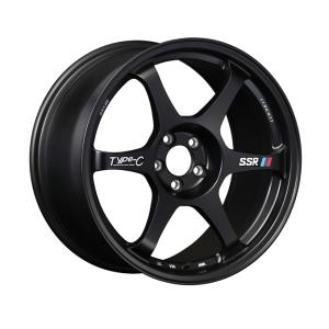 SSR TYPE-C FORGED 16インチ 7.5J +30 4/100 スプリントブラック 4本で送料無料 SSR タイプC フォージド 1本