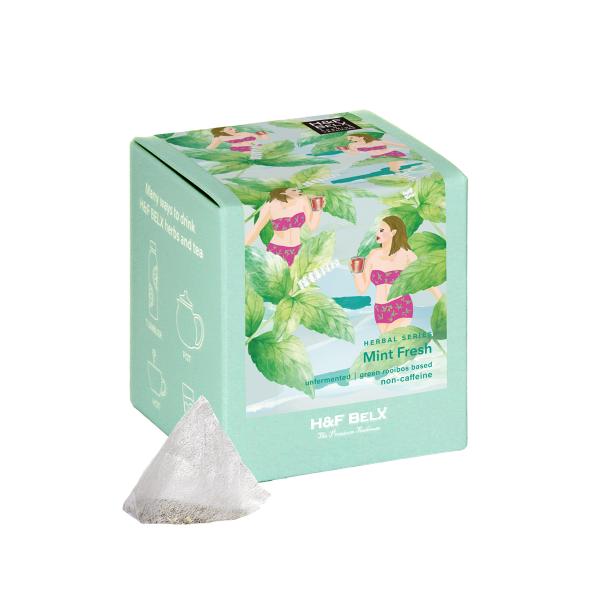 ［CUBE］ミントフレッシュルイボスティー 2.0g×20包｜ハーブティー 茶葉  お茶  ノンカフ...