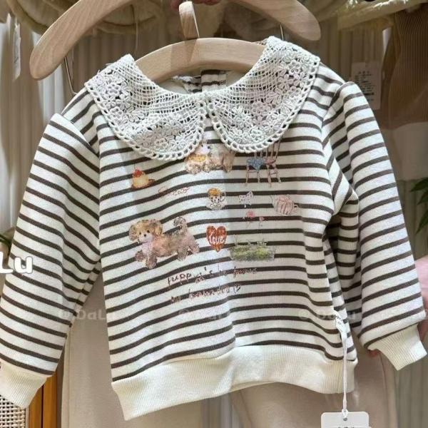 トレーナー キッズ 長袖 女の子 春 秋 冬 丸襟 襟付き 春服 秋服 冬服 子供服 子ども服 子ど...