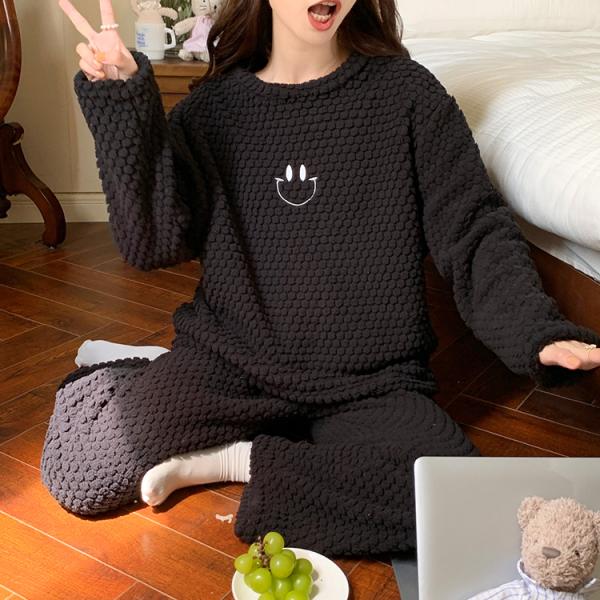 ルームウェア レディース パジャマ 部屋着 上下セット セットアップ 長袖 冬 可愛い おしゃれ も...