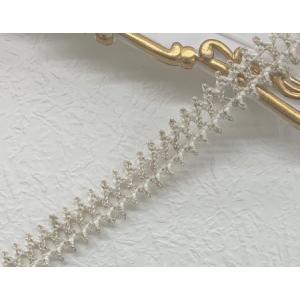 トーションレース 麻色×白 ツートンカラー 日本...の商品画像