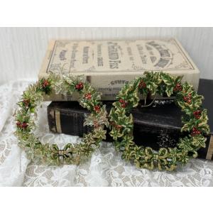 クリスマスリース NO.CM6881 リーフミニリース オーナメント