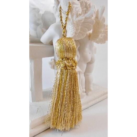 スモールカラータッセル 80mm　ゴールド 100 日本製 No.TR9682-100