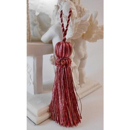 スモールカラータッセル 80mm ワインレッド 40 日本製 No.TR9682-40 赤系