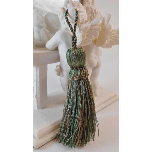 スモールカラータッセル 80mm モスグリーン 54 日本製 No.TR9682-54 みどり系