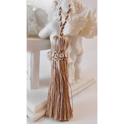 スモールカラータッセル 80mm 日本製　ブラウン-57 No.TR9682-57 茶色