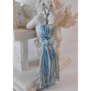 スモールカラータッセル 80mm 青　ブルー 62 日本製　No.TR9682-62