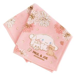 ポール＆ジョー×シナモロール　スマホ拭きハンカチ　0001　ピンク