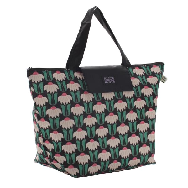 アナ スイ　ファスナー付きエコバッグ/マイバッグ リプリーブシリーズ UPSY DAISY （パッケ...