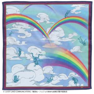 【SALE ￥2200→￥990】55％OFF！ジョジョの奇妙な冒険　ストーンオーシャン　プリントハンカチ　ウェザー・R　ブルー