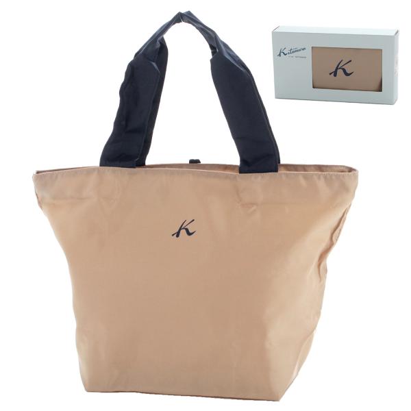 キタムラ　エコバッグ/マイバッグ　Kマーク　ベージュ