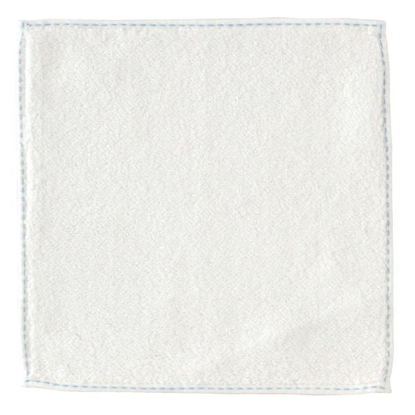 プレーン　ホワイト　ブルーミーズ　タオルハンカチ