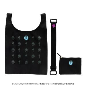 ジョジョの奇妙な冒険　黄金の風　エコバッグ/マイバッグ　ジョルノ・ジョバァーナ　エンブレム　ブラック