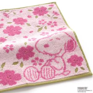 スヌーピー タオルハンカチ 桜シリーズ(オーガ...の詳細画像2