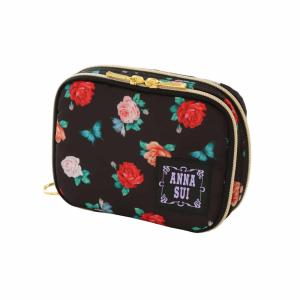 6月24日 午前0時 販売開始【SALE ￥3520→￥1980】44％OFF！ アナ スイ　2WAYポーチ/トラベルポーチ　ローズ　ブラック