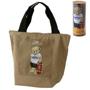 グレート・ブリティッシュ・テディベア ファスナー付 エコバッグ/マイ