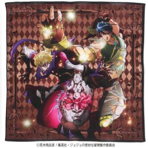 ジョジョの奇妙な冒険ファントムブラッド プリントハンカチ　マルチカラー【ジョジョの奇妙な冒険】