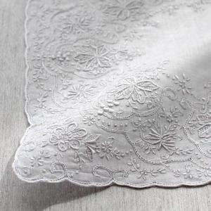 aurora スワトー刺繍スクエアハンカチ 汕頭 スワトウ花嫁 結婚式 婦人