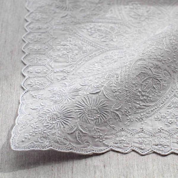 汕頭手刺繍　ハンカチ　静夜思 | ブライダル 結婚式 フォーマル ウェディング 結ギフト 刺繍 冠婚...