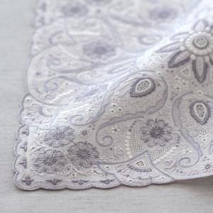 スワトーシルク手刺繍ハンカチ「龍鳳凰図」 母の日の贈り物に : 中国