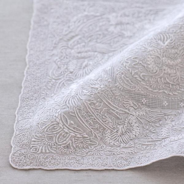 汕頭手刺繍　ハンカチ　7517