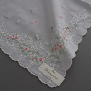 ベトナム手刺繍ハンカチ ブライダル 7202 ホワイト 新婦 | ブライダル