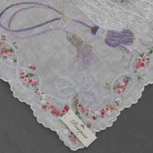 ベトナム手刺繍ハンカチ 絵本シリーズ オズの魔法使い 7509 ホワイト