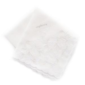 aurora スワトー刺繍スクエアハンカチ 汕頭 スワトウ花嫁 結婚式 婦人
