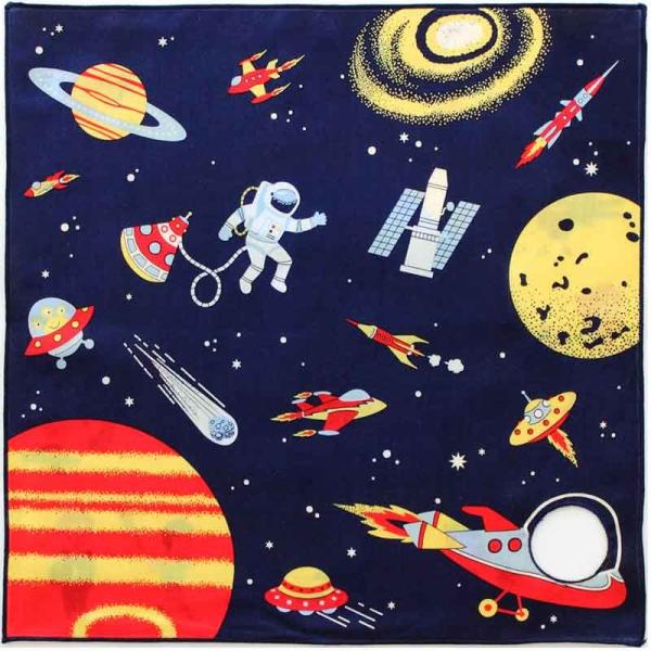 宇宙旅行　ブルーミーズ　穴あきリバーシブルハンカチ