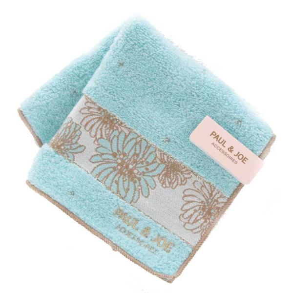ポール＆ジョー　アクセソワ　タオルハンカチ　0205　ブルー