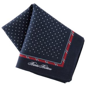 ブルックス ブラザーズ イージーケア プリントハンカチ 0005 ネイビー 【Brooks Brothers】の商品画像