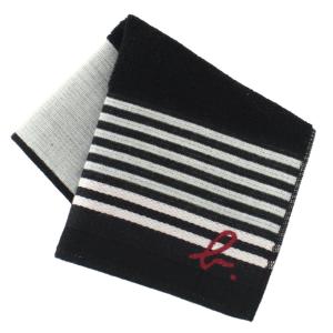 アニエスベーメンズ　タオルハンカチーフ　0012　ブラック