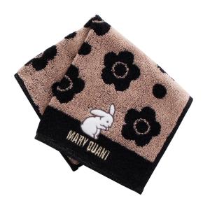 マリークヮント　タオルハンカチ　干支　うさぎ　兔　ブラック　MARY