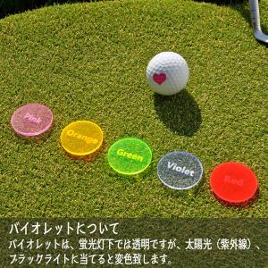 遠くても見える 蛍光 ゴルフマーカー お洒落 ...の詳細画像3