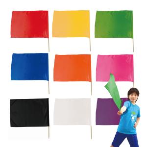 手旗 サテン大旗 9色展開 フラッグ 大量購入O...の商品画像