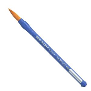 エコえふで(ネオセーブル) 丸筆(小)6号 (絵の具 画材 筆 絵画 図工