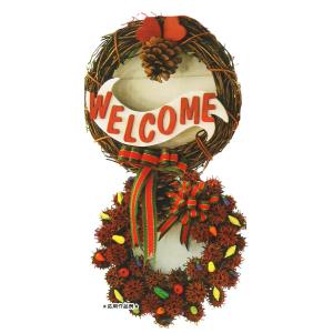 ウェルカムリース工作基本セット クリスマス 工作キット 手作り リース モール 飾り デコレーション ウィルマート